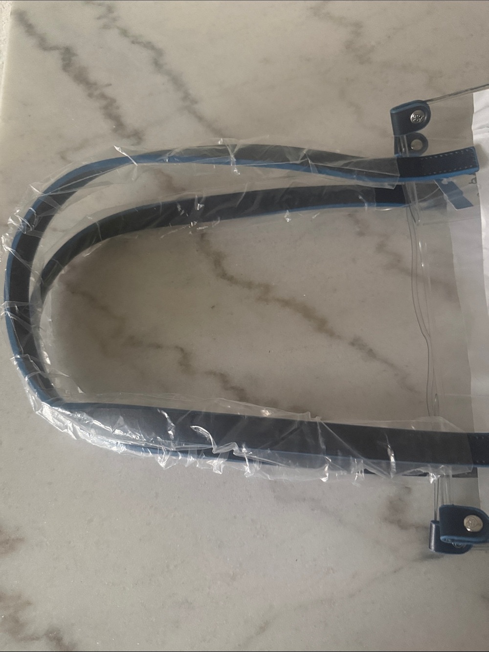 Brighton Summer Heart Tote with Navy Handles-NWT!! - Picture 5 of 5